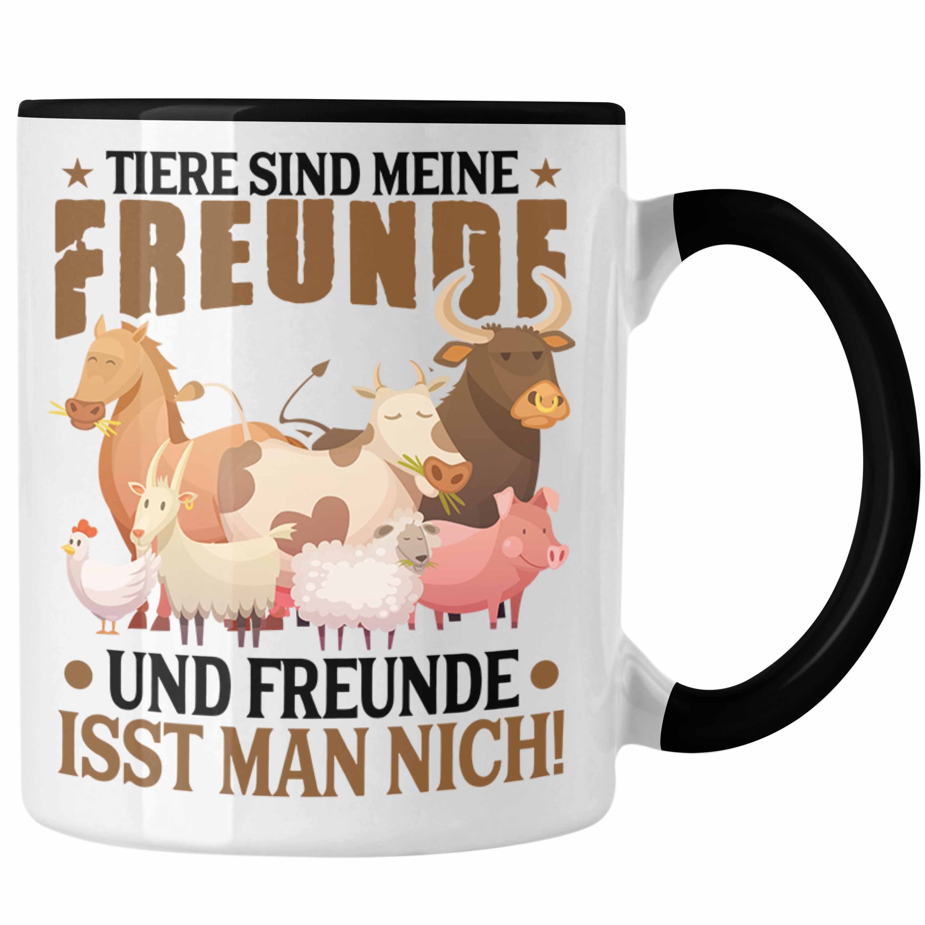 Trendation Tasse Trendation - Veganer Tasse Geschenk Spruch Vegan Geschenkidee Lustiger