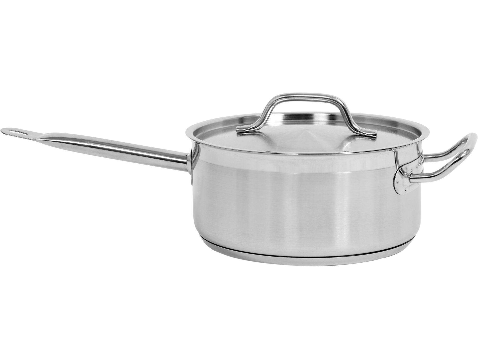 TRIZERATOP Kochtopf Profi-Stielkasserolle mit Deckel 24x11 cm, 5 l, (Profi-Stielkasserolle mit Deckel 24x11 cm, 5 l, Profi-Stielkasserolle mit Deckel 24x11 cm, 5 l), satiniert