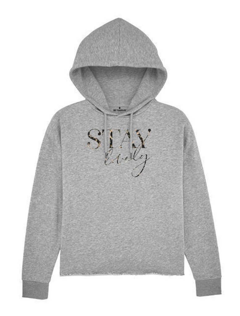 Sweatshirt Be Famous Women Boxy Hoodie STALO