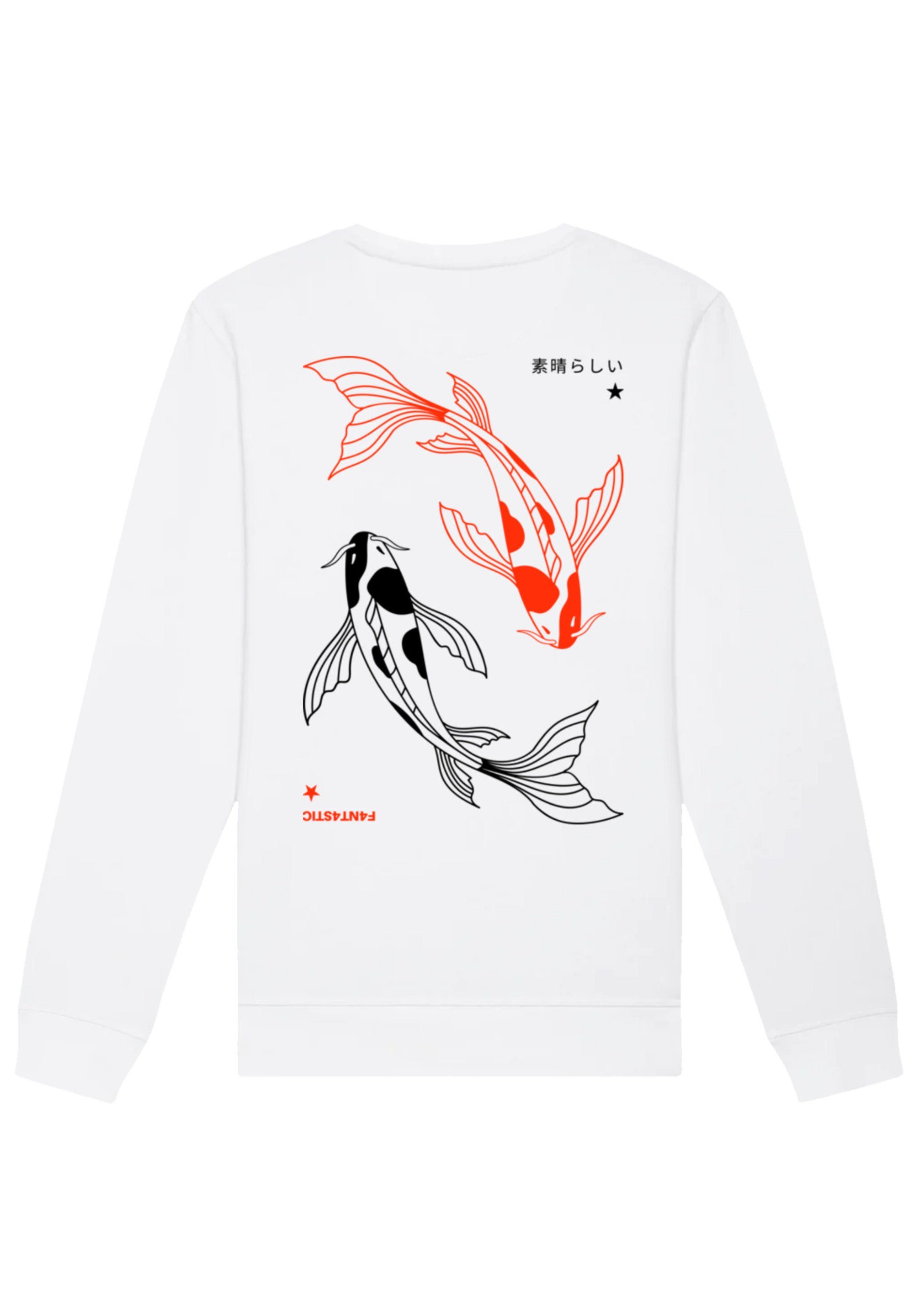 Sweatshirt F4NT4STIC Print Japan Koi