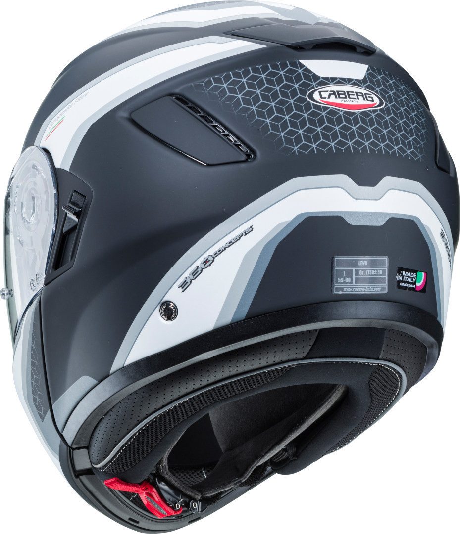 Caberg Motorradhelm Levo Sonar Klapphelm, Bluetooth, Pinlock, Klapphelm, Ratschenverschluss