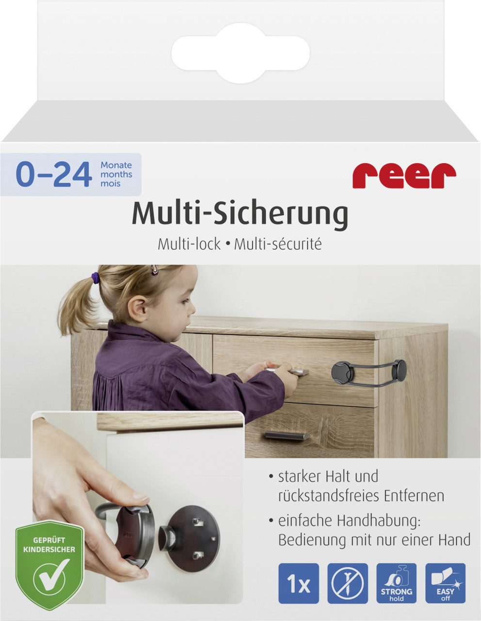Reer Kindersicherung reer Multi-Sicherung zum kleben Kunststoff
