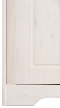 Home affaire Highboard Pöhl, Breite 95 cm, Höhe 140 cm, mit 1 Glastür, 3 breite Einlegeböden
