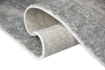 Teppich Hochwertiger Design Teppich Abstrakt aus Naturfasern in Grau, Teppich-Traum, rechteckig, Höhe: 7 mm