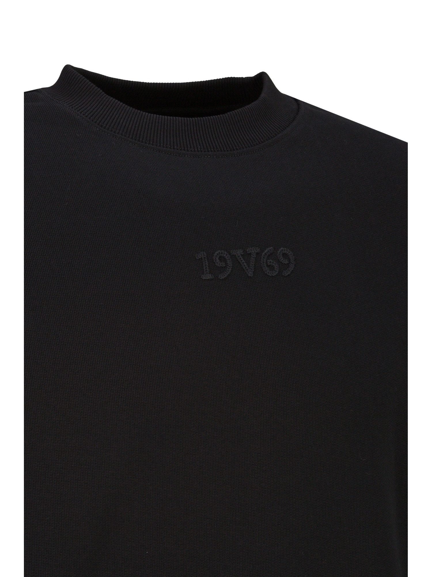 19V69 ITALIA Sweatshirt Willow Street Damen aus Baumwolle, Oversize mit Rundhals
