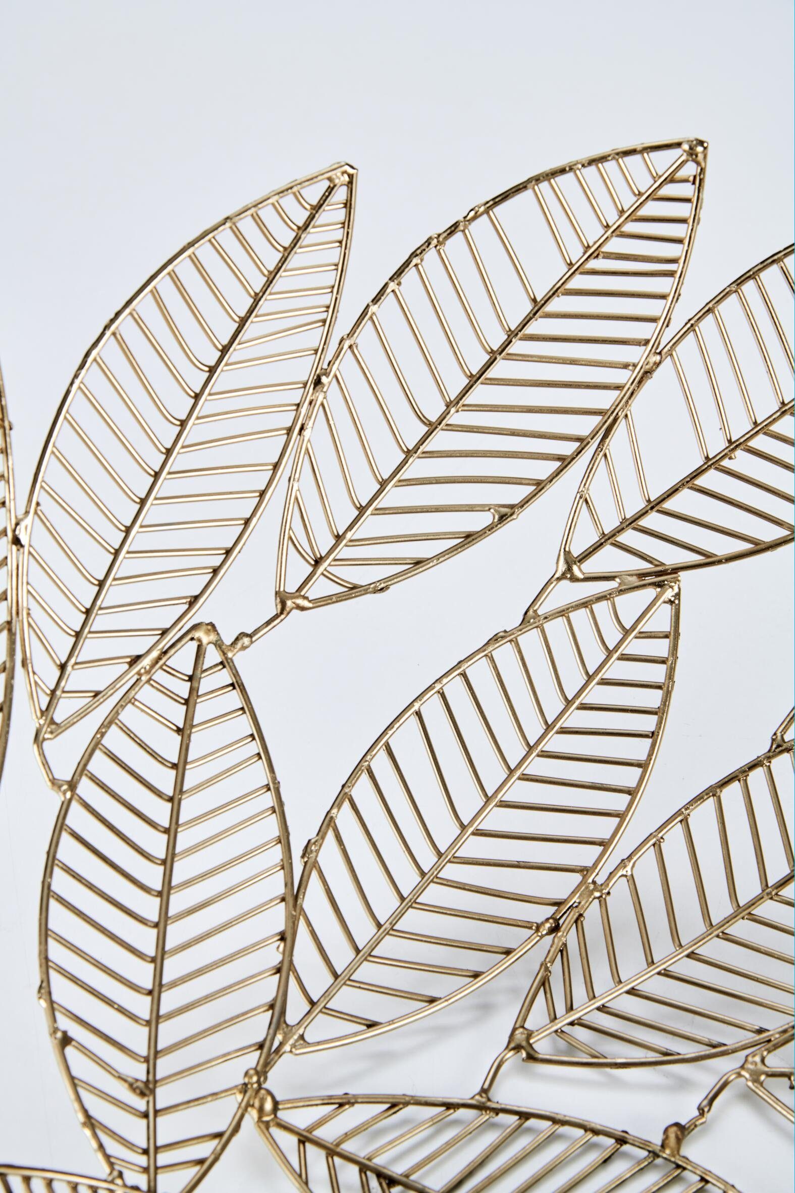 Blättern goldfarbenen Schale aus carla&marge Dekoschale Hebiona,