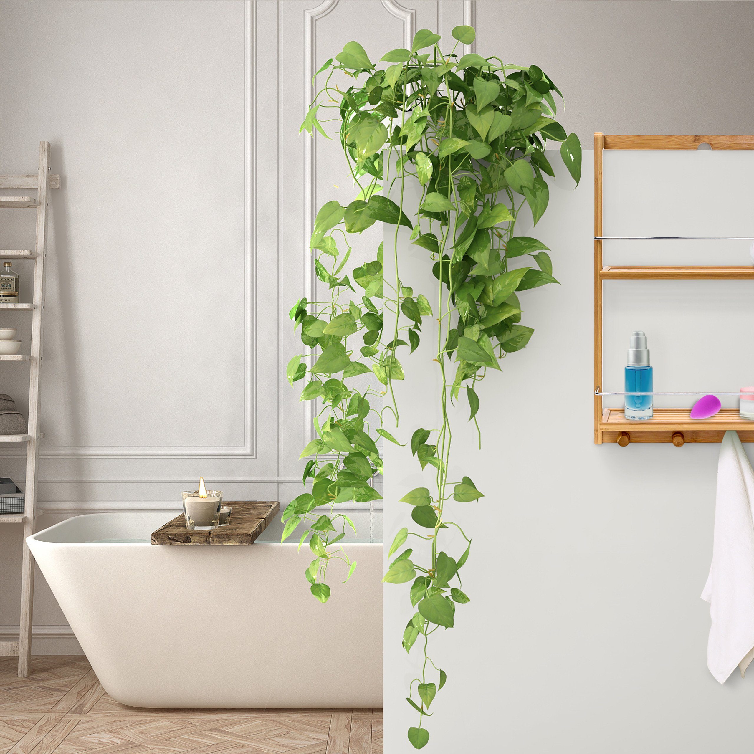 relaxdays Duschregal Bambus 2 Ablageböde günstig online kaufen