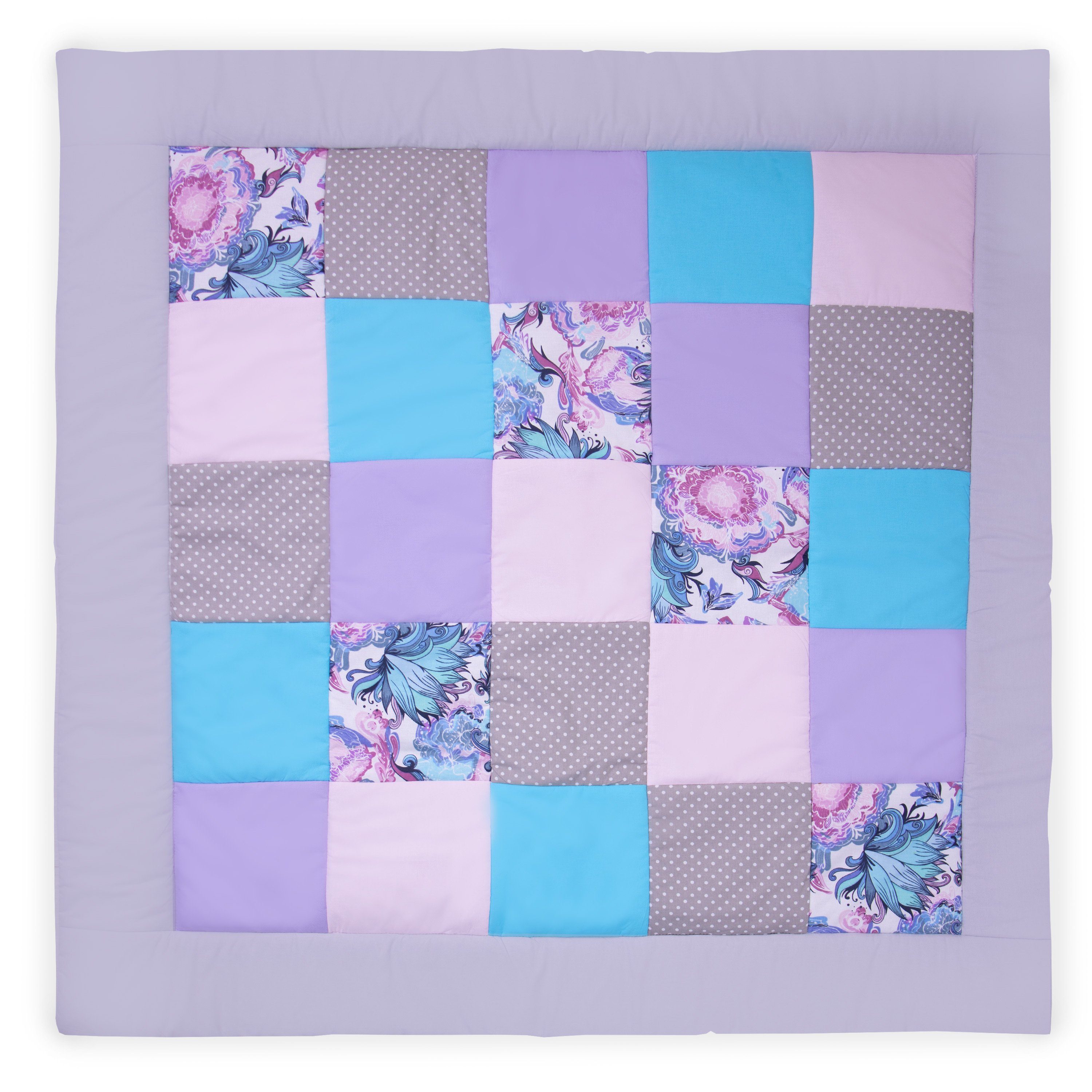 Krabbeldecke Krabbelmatte Spieldecke Matte Spielmatte ca. 125x125 cm, Amilian