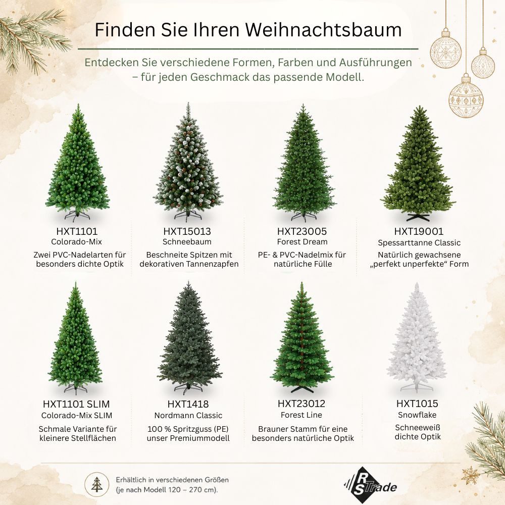 RS Trade Künstlicher Weihnachtsbaum Weihnachtsbaum "Nordmann Classic" PE 1418 – Bild 2 von 2