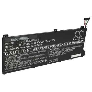 vhbw Ersatz für Huawei HB4692Z9ECW-41 für Laptop-Akku Li-Polymer 3550 mAh (15,28 V)