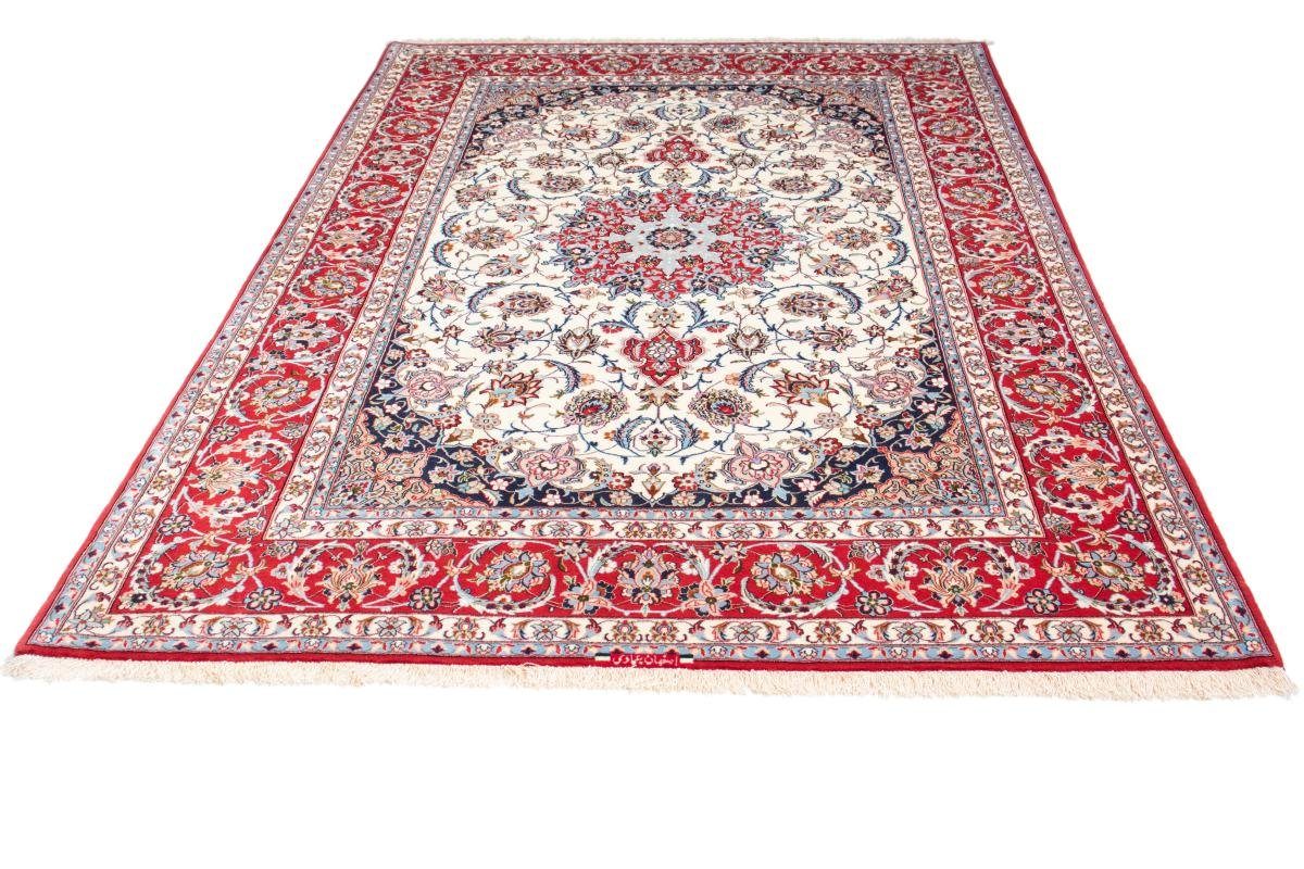 159x238 mm Seidenkette Nain rechteckig, Trading, Höhe: Orientteppich, 6 Isfahan Orientteppich Handgeknüpfter