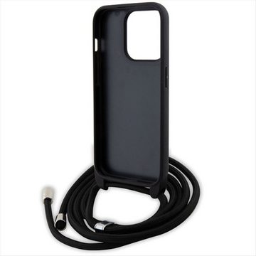 KARL LAGERFELD Smartphone-Hülle Karl Lagerfeld Apple iPhone 15 Pro Max Hülle Saffiano Metal Pin