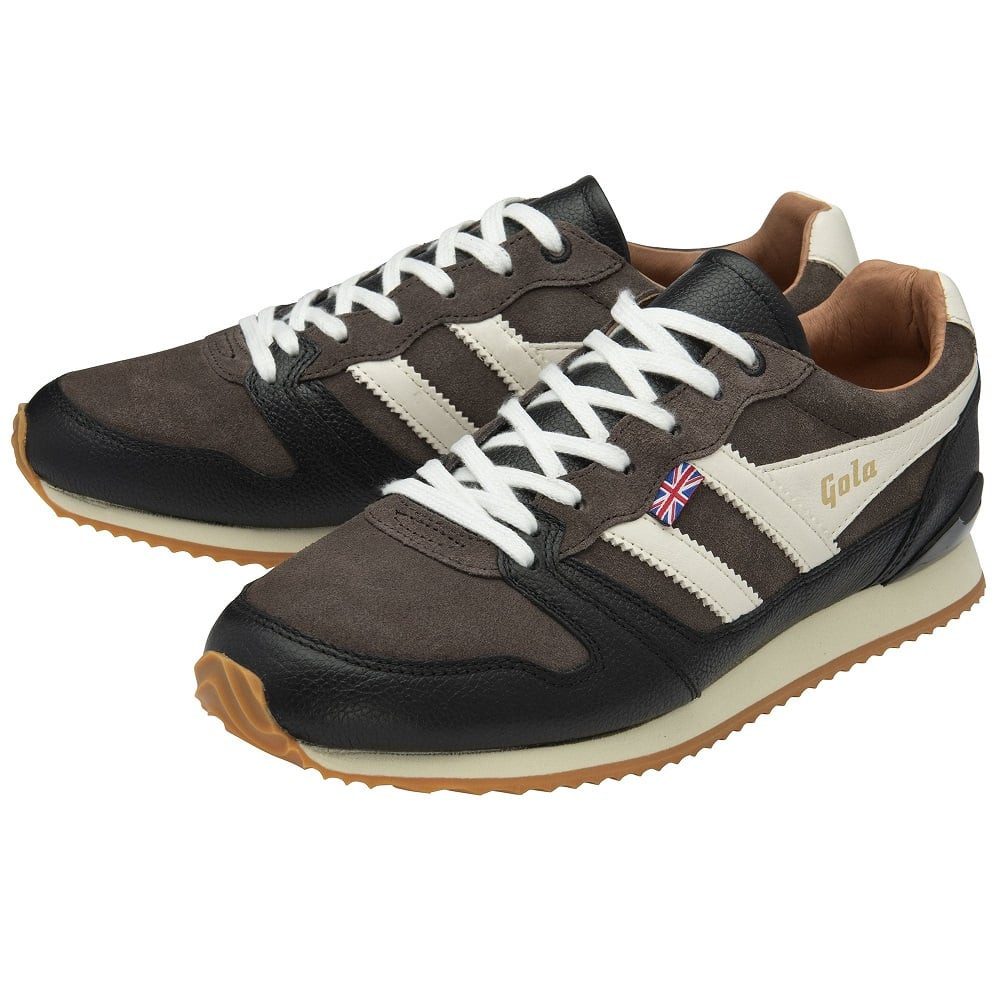 Trophy Oxford - Made in England - braun/schwarz/weiss Herren Sneaker