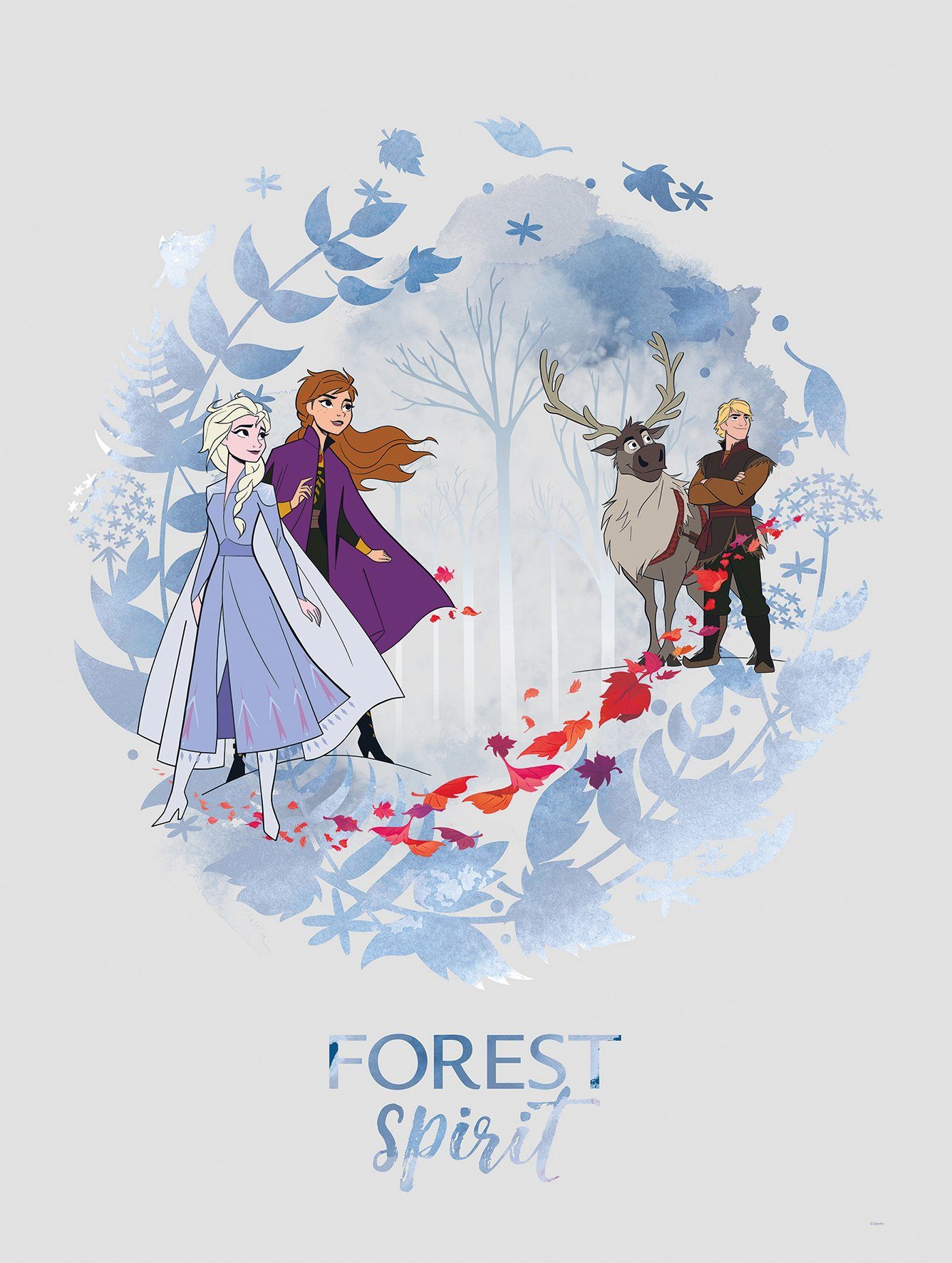 Komar Poster Frozen Spirit, Disney Wohnzimmer St), Kinderzimmer, (1 Schlafzimmer