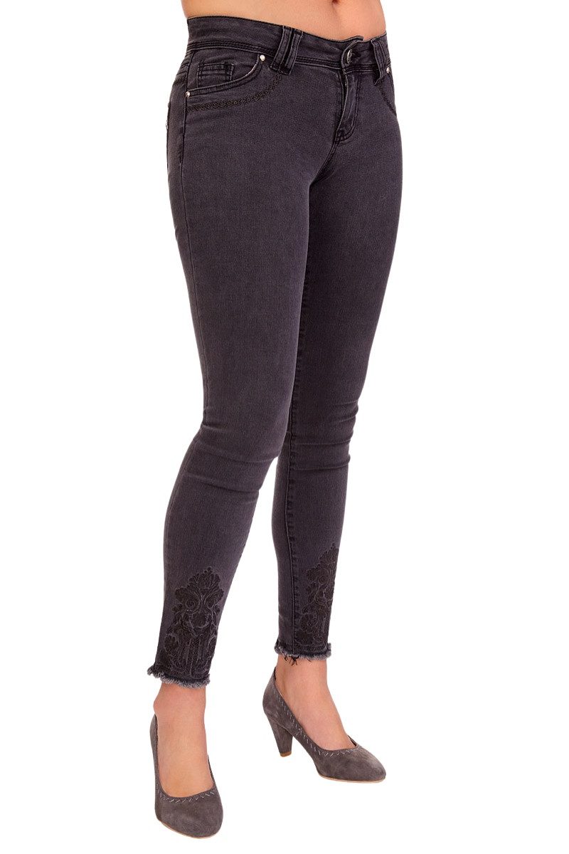 Hangowear Trachtenjeans Trachtenjeans Damen - LINA - anthrazit