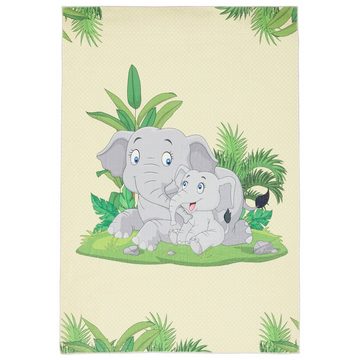 Kinderteppich Fellteppich Plush Kids Elefant, Pergamon, Rechteckig, Höhe: 25 mm