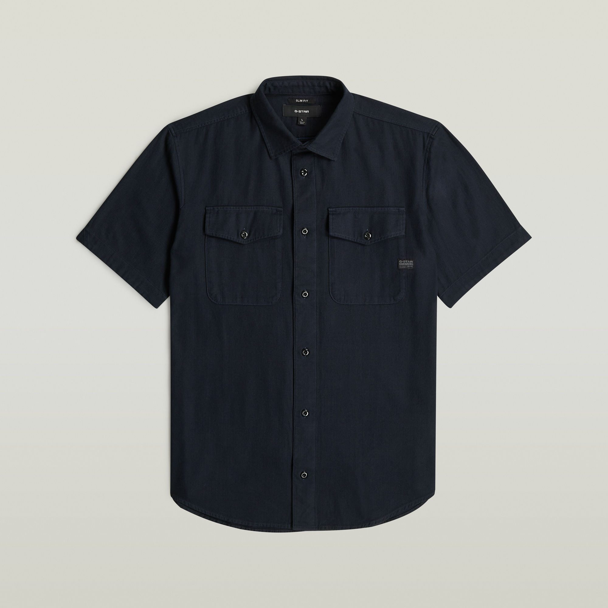 G-STAR Kurzarmhemd Marine Slim Shirt mit aufgesetzten Taschen – Bild 5 von 5