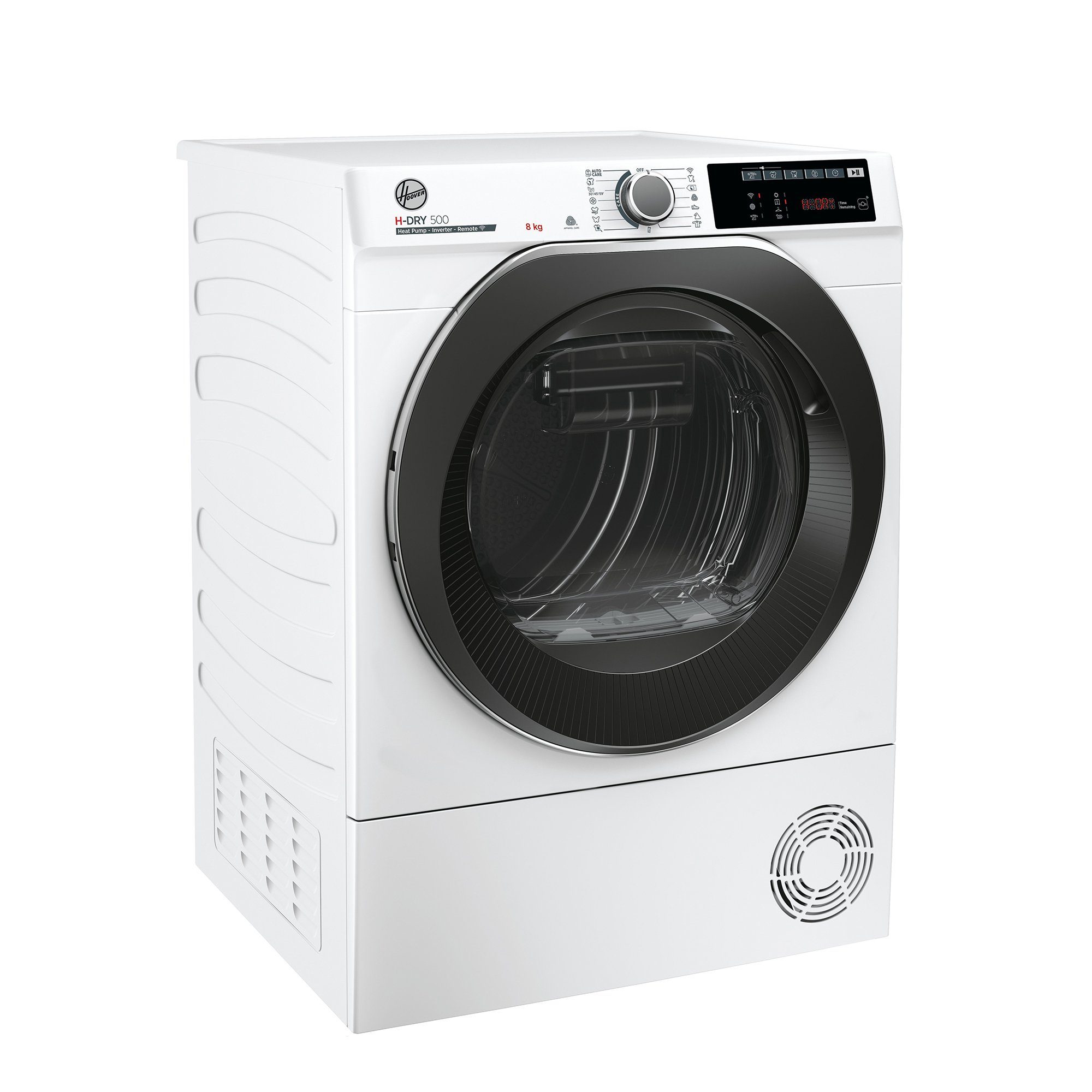 Hoover Wärmepumpentrockner H-DRY500 Professional Design NDE H8A3TCBEXS-S, WiFi + Bluetooth, Startzeitvorwahl (bis zu 24 Std), Schuhgestell