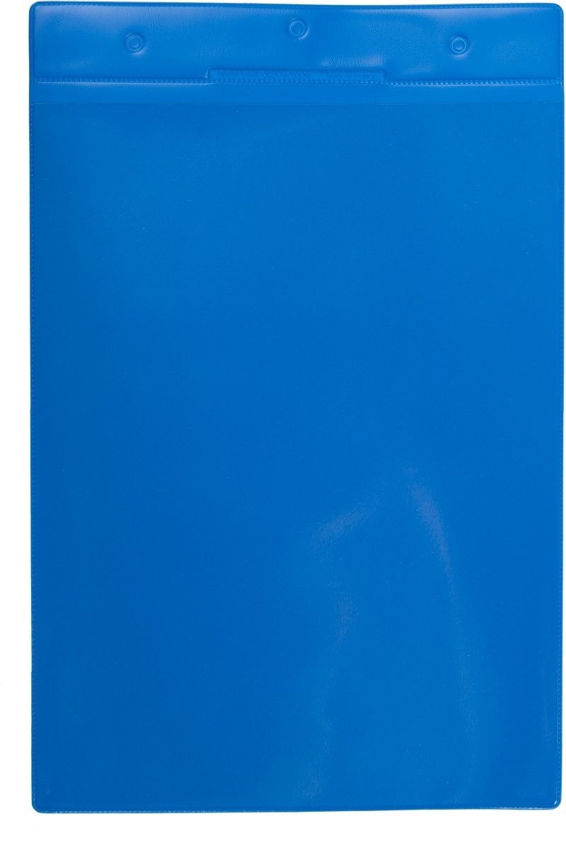 Fächermappe Kennzeichnungshülle A4 blau PVC VE=10 Stück