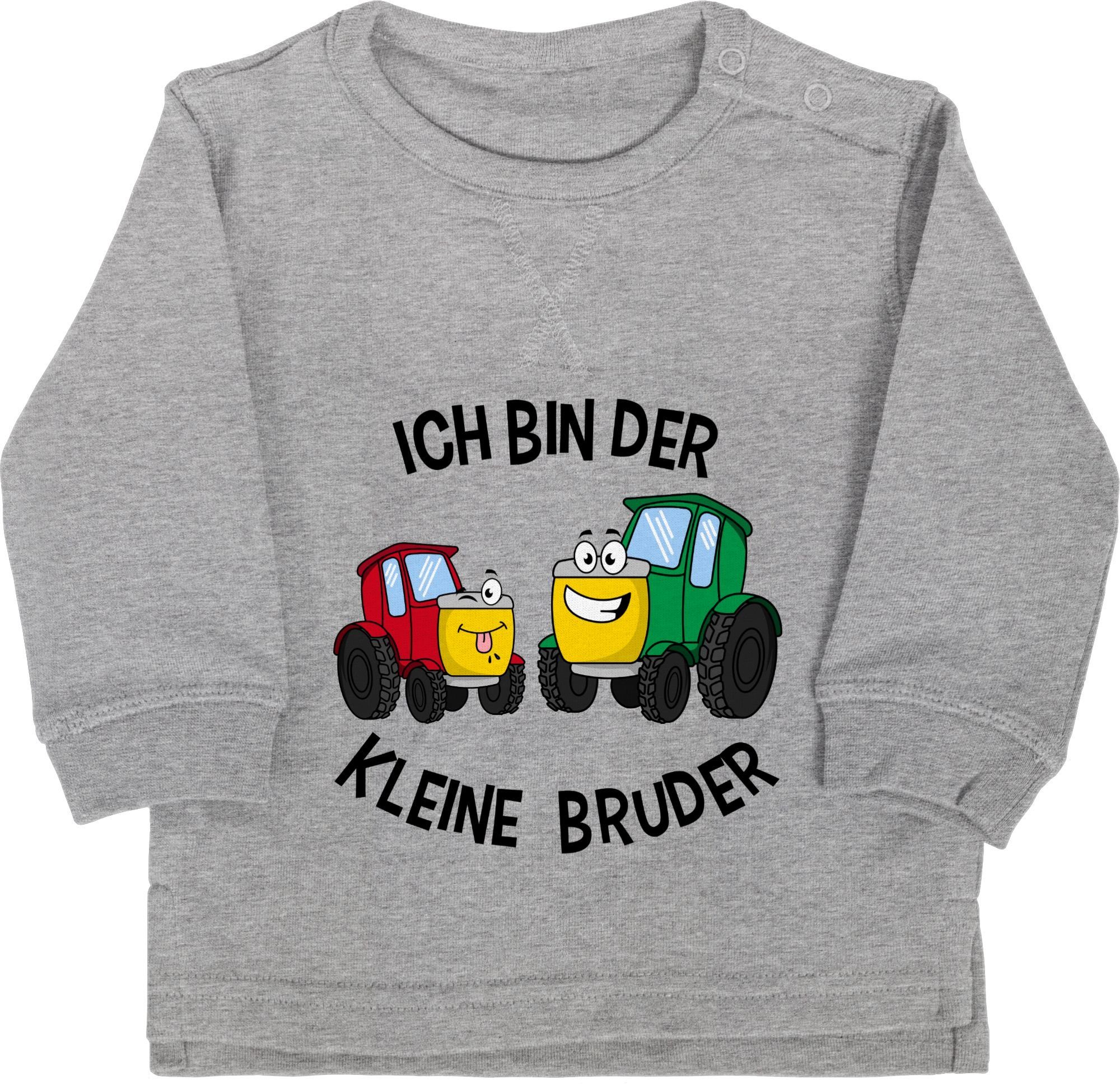 1 Bruder Bruder Grau bin Traktor kleine der Ich meliert Sweatshirt Shirtracer Kleiner