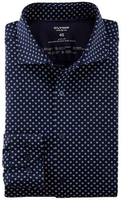 OLYMP Langarmhemd aus 24/7 Dynamic Flex Jersey