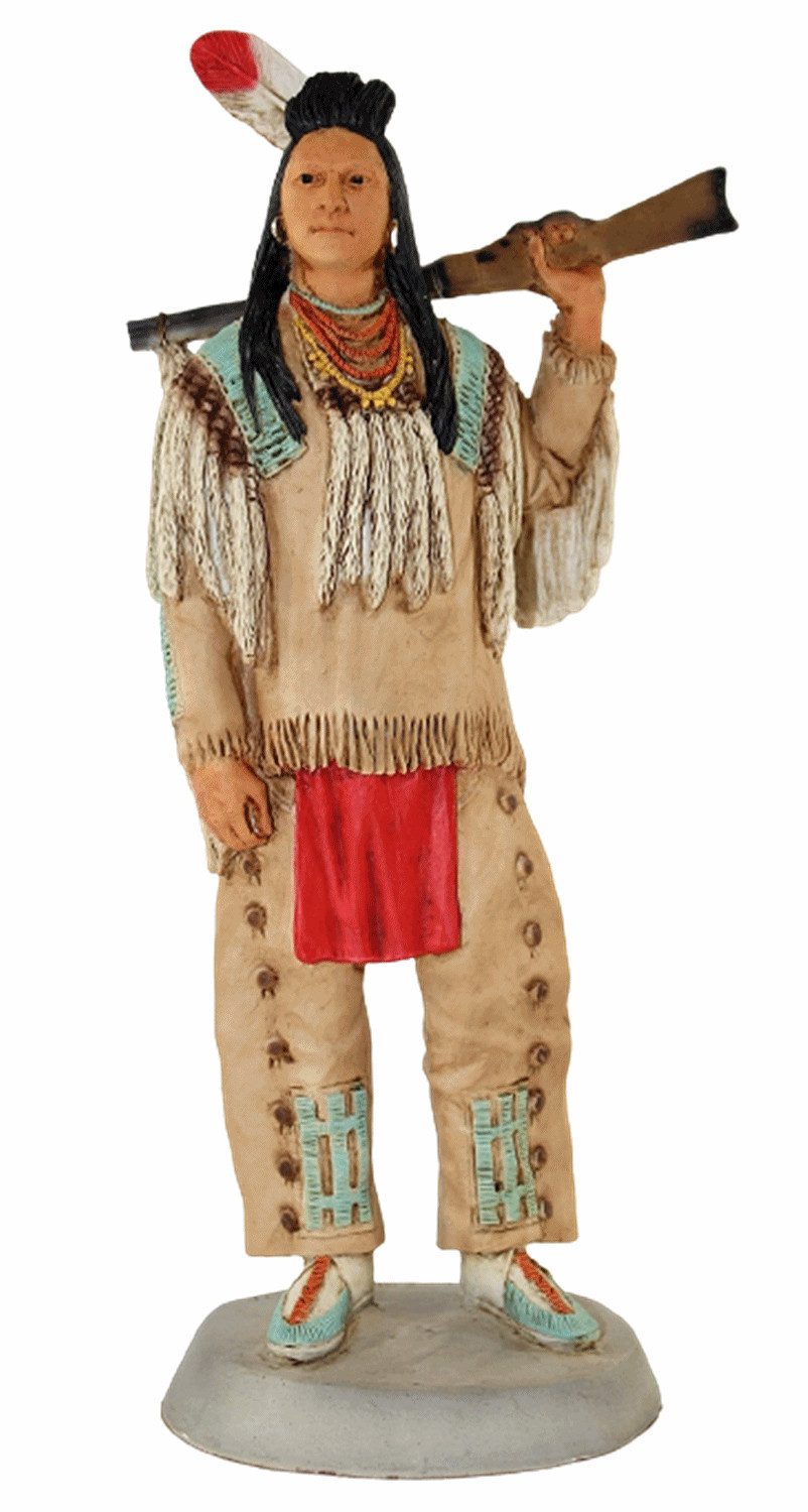 Castagna Dekofigur Dekofigur Plenty Coups Häuptling Crow H 22 cm Limitierte Kollektion