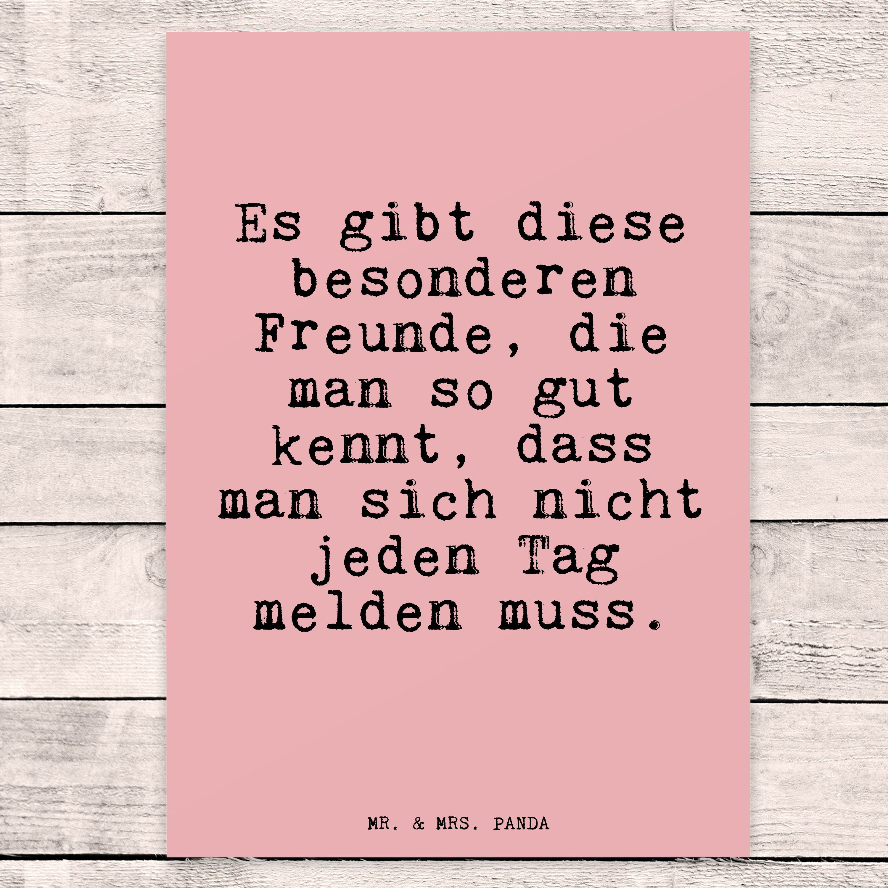 Mr. & Mrs. Panda Postkarte »Es gibt diese besonderen... Schwarz