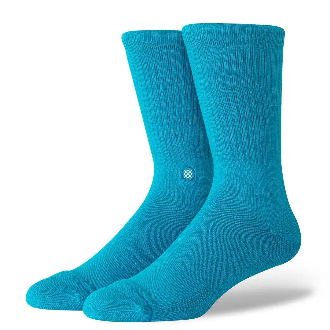 Stance Socken Tagessocke Crew Icon (verstärkte Fersen- und Zehenpartie) cyanblau
