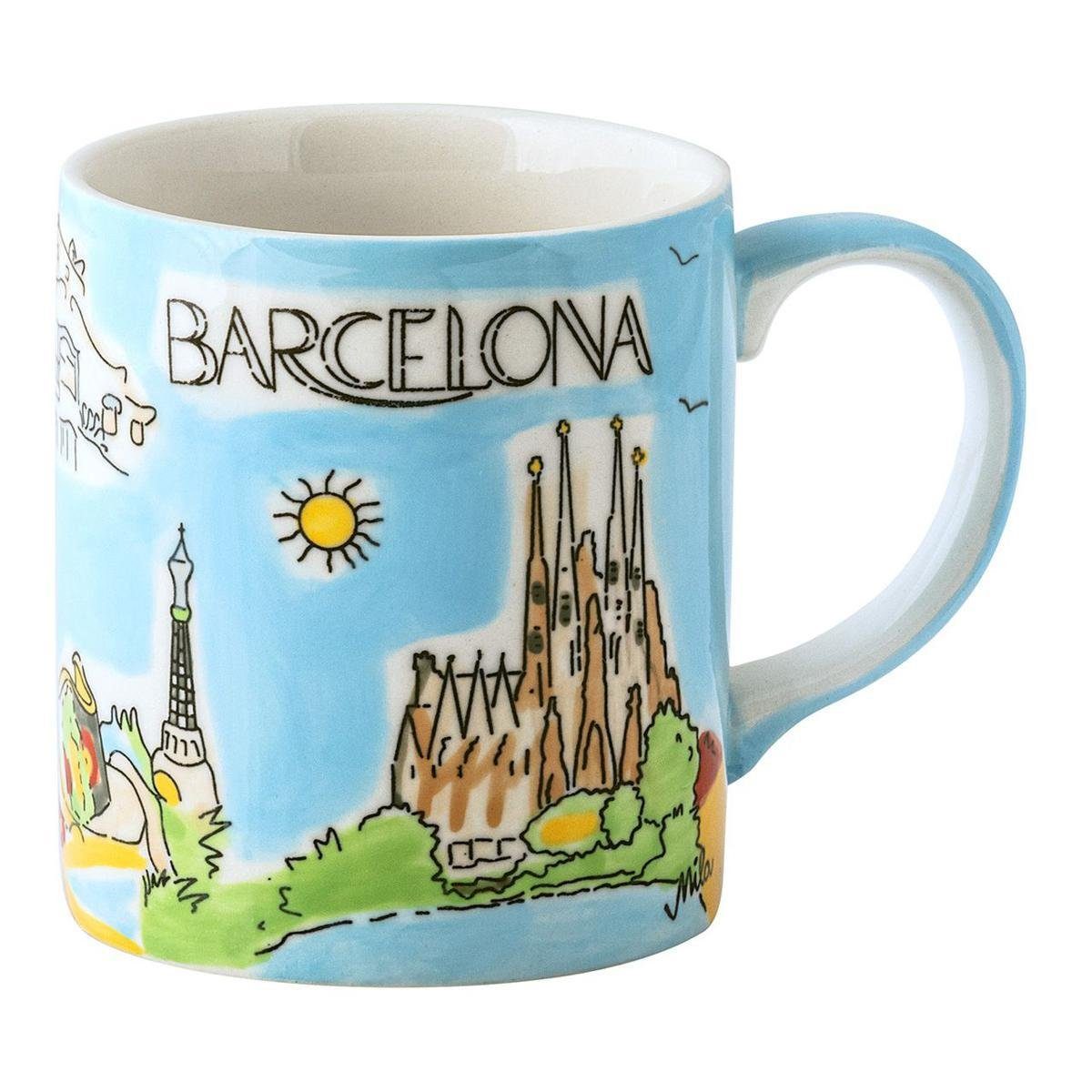 Barcelona, Städte-Becher Mila Becher Keramik Keramik Mila