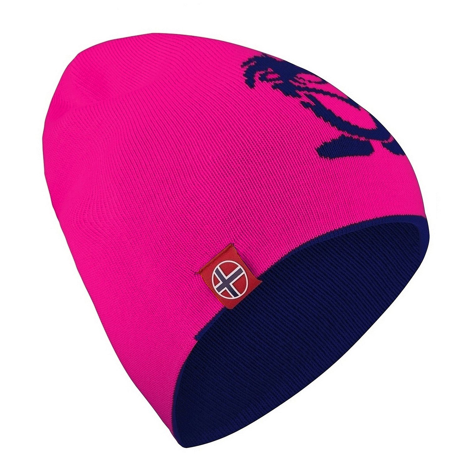 TROLLKIDS Beanie Troll beidseitig tragbar Marineblau / Magenta