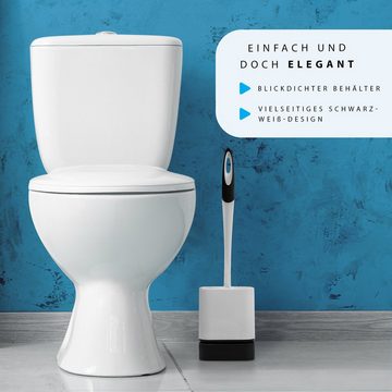 BÜMAG WC-Reinigungsbürste Bümag Silikon WC- Garnitur, Toilettenbürste Silikon, schnelltrocknend, jedes Badezimmer, (Komplett-Set), schnelltrocknend