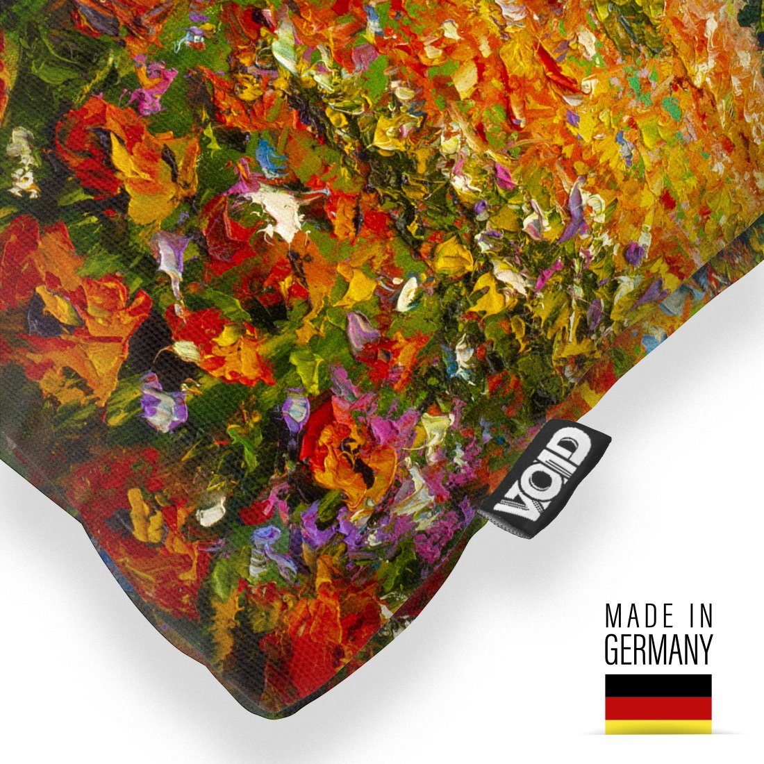 Kissenbezug, VOID Claude Impressionismus Sommer Himmel Öl Malerei Stück), (1 Monet Blüten Sofa-Kissen Landschaft Druck Blumen Ölgemälde Kunst Wiese