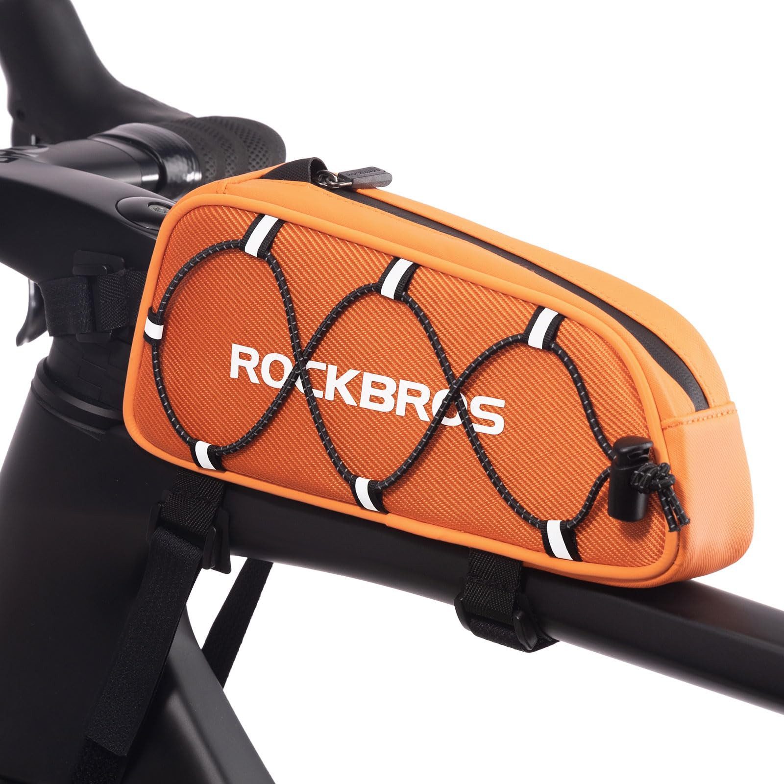 ROCKBROS Rahmentasche Rahmentasche Oberrohrtasche 1 L, reflektierend, wasserabweisend, einfache Montage