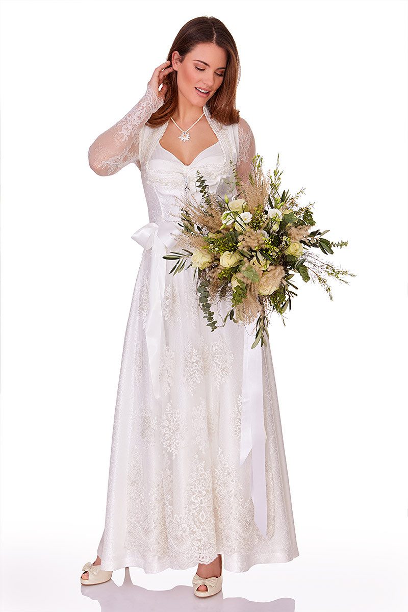 ALPENWAHNSINN Dirndl Dirndl lang 2tlg. - JANITA - offweiß mehr