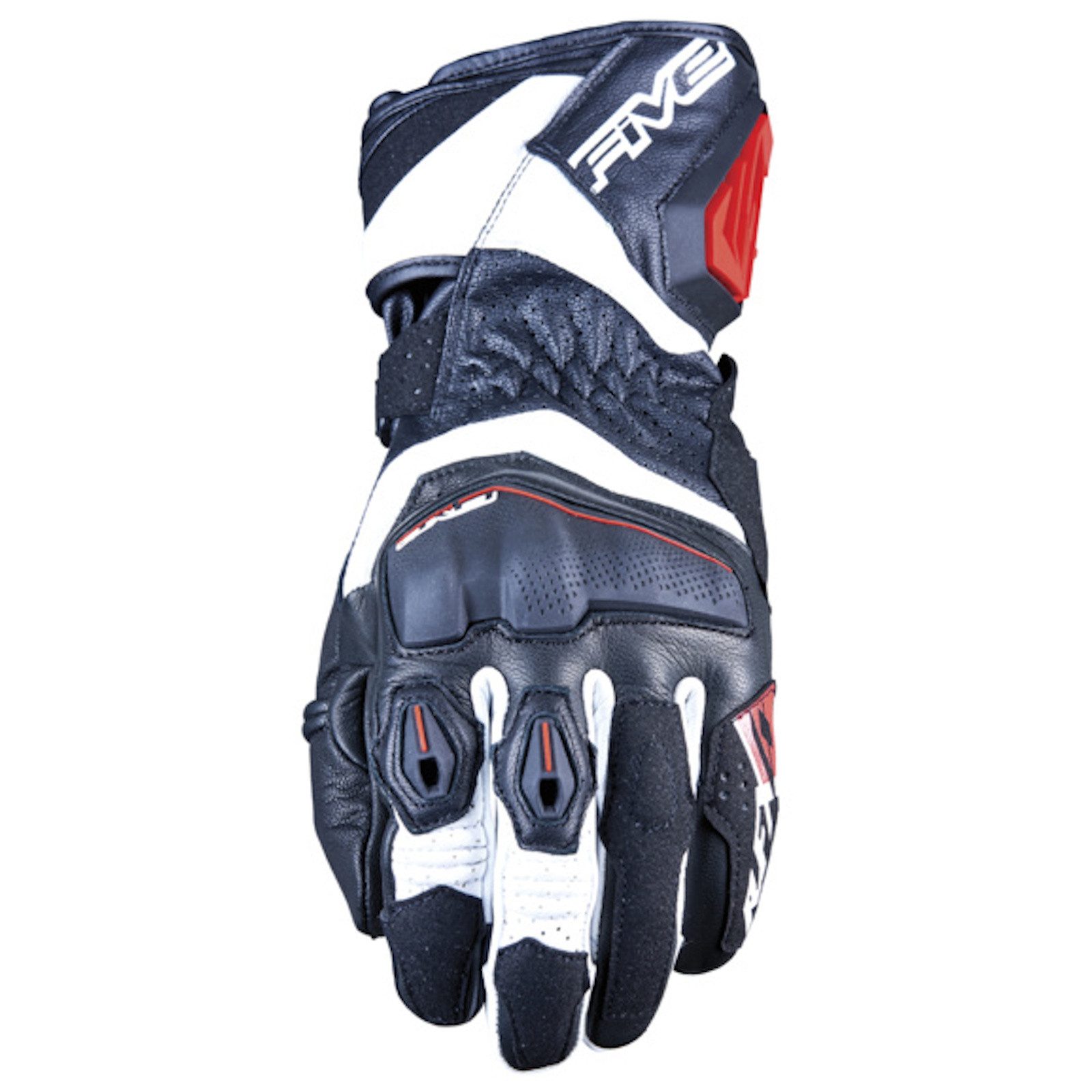 Five Gloves Motorradhandschuhe Five RFX4 EVO Motorradhandschuhe Schwarz / Weiss / Rot L motorradhandschuhe für herren