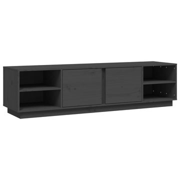 vidaXL TV-Schrank TV-Schrank Grau 156x40x40 cm Massivholz Kiefer (1-St)