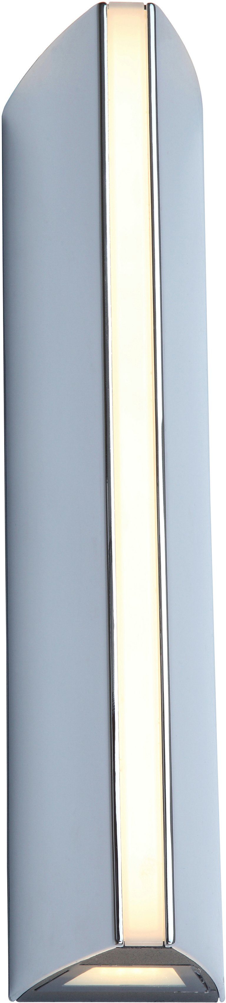 LUTEC LED Außen-Wandleuchte LEO, LED fest integriert, Warmweiß