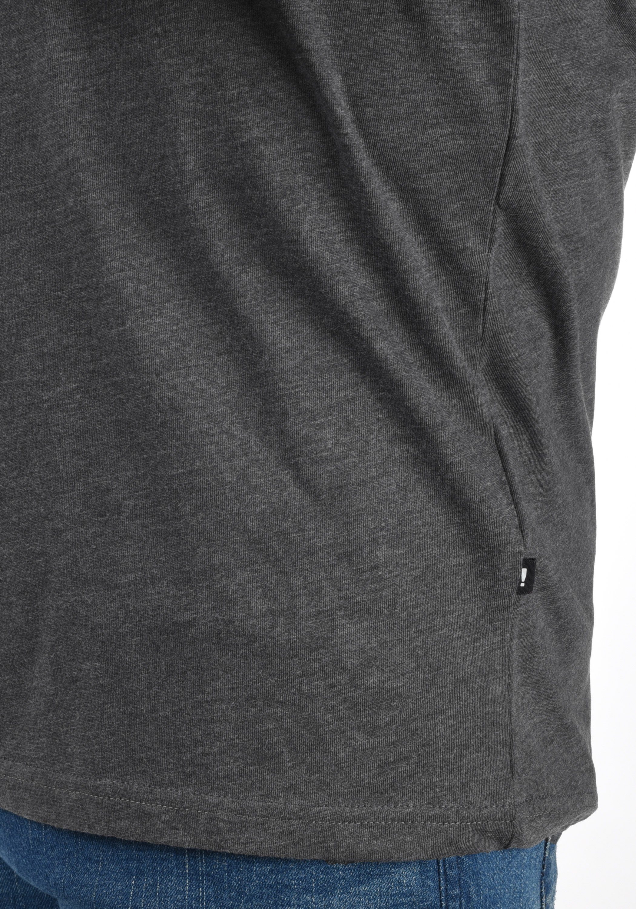 Melange Print-Shirt (8288) T-Shirt Grey !Solid SDCimo Dark