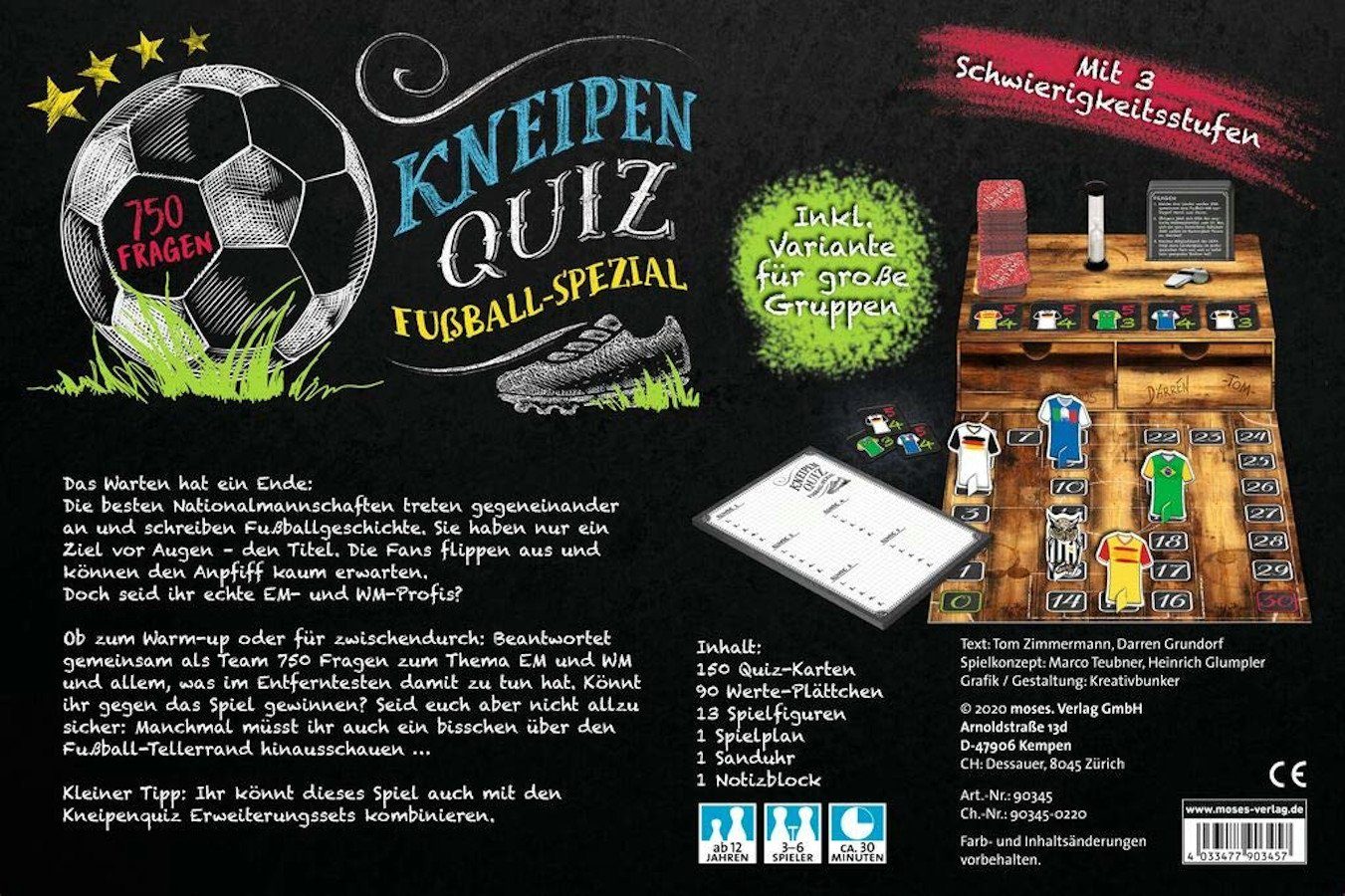 moses Spiel Kneipen Quiz - Fußball-Spezial, Wissenspiel