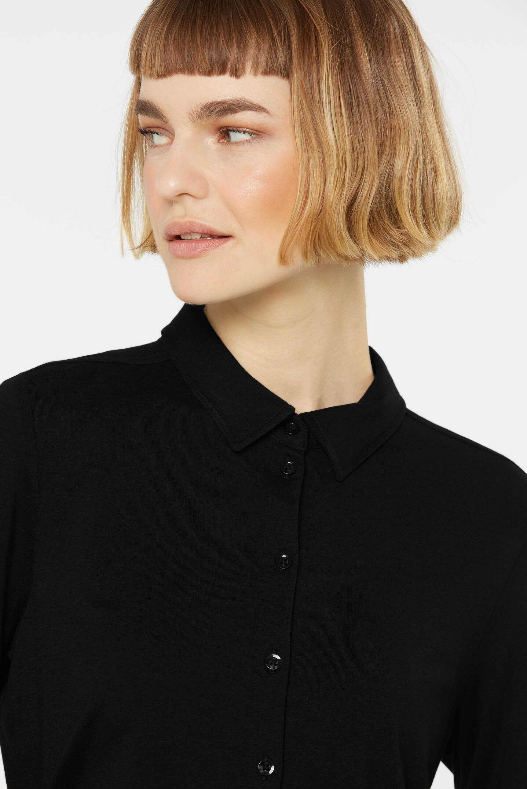SENSES.THE LABEL Langarmbluse mit Elasthan-Anteil