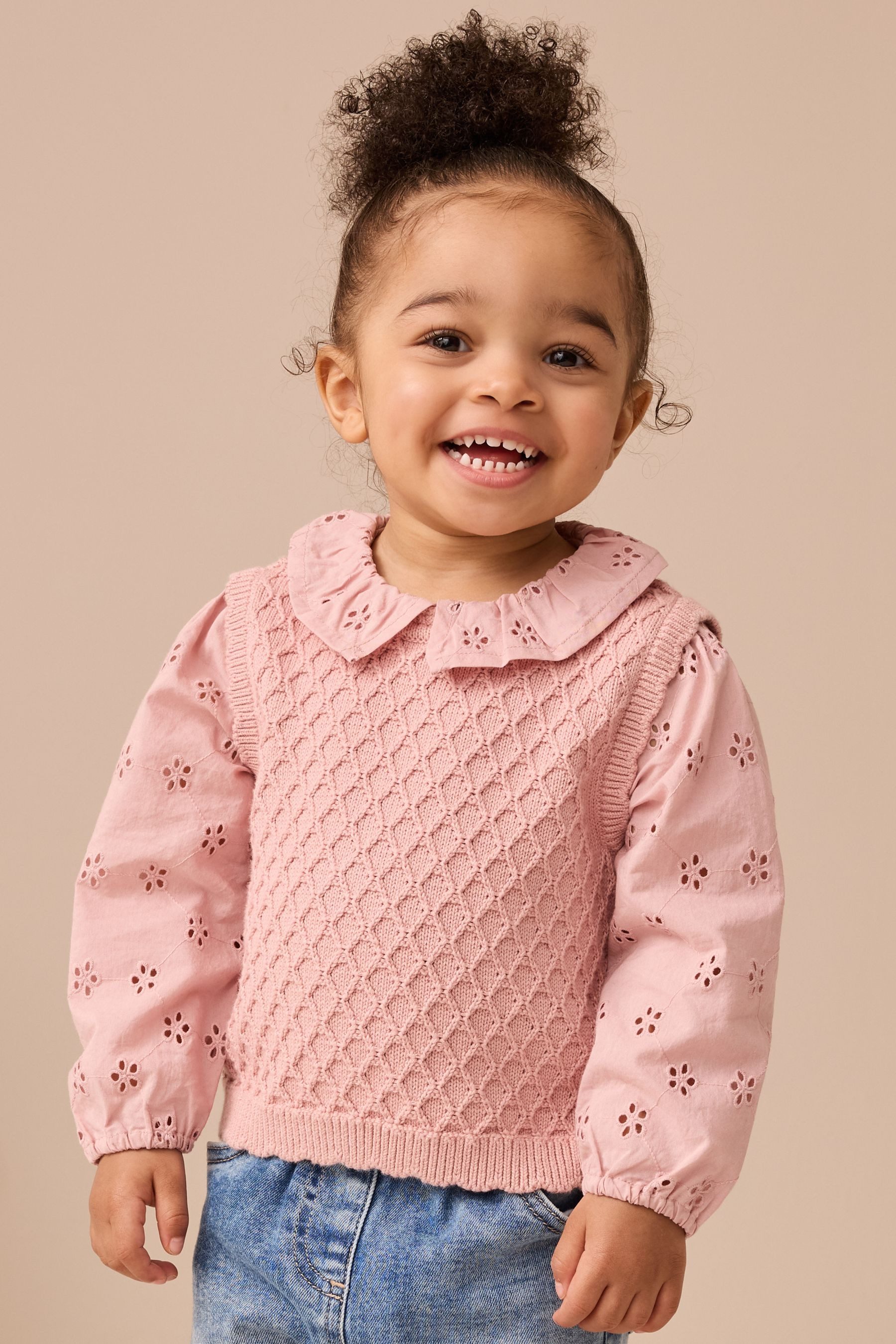 Next 2-in-1-Pullover Lagen-Strickpullover (1-tlg)