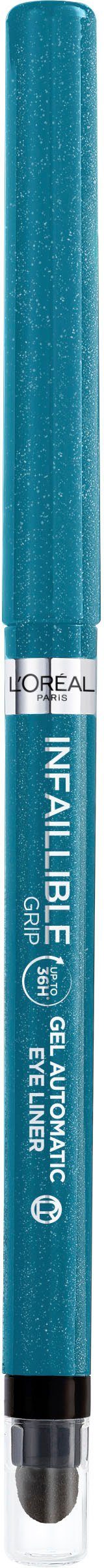 L'ORÉAL PARIS Eyeliner INFAILLIBLE AUTOMATIC GRIP EYELINER, für einen langanhaltenden Lidstrich und optimales verblenden