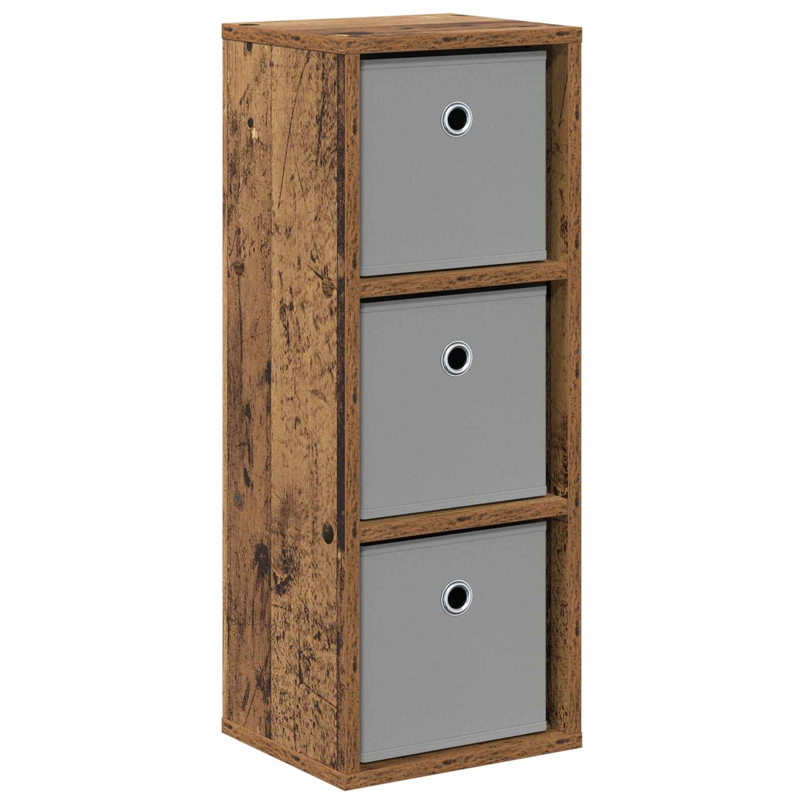 vidaXL Kommode 25,5 x 22 x 69,5 cm Sideboard mit Schubladen Altholz 25,5x22x69,5 cm