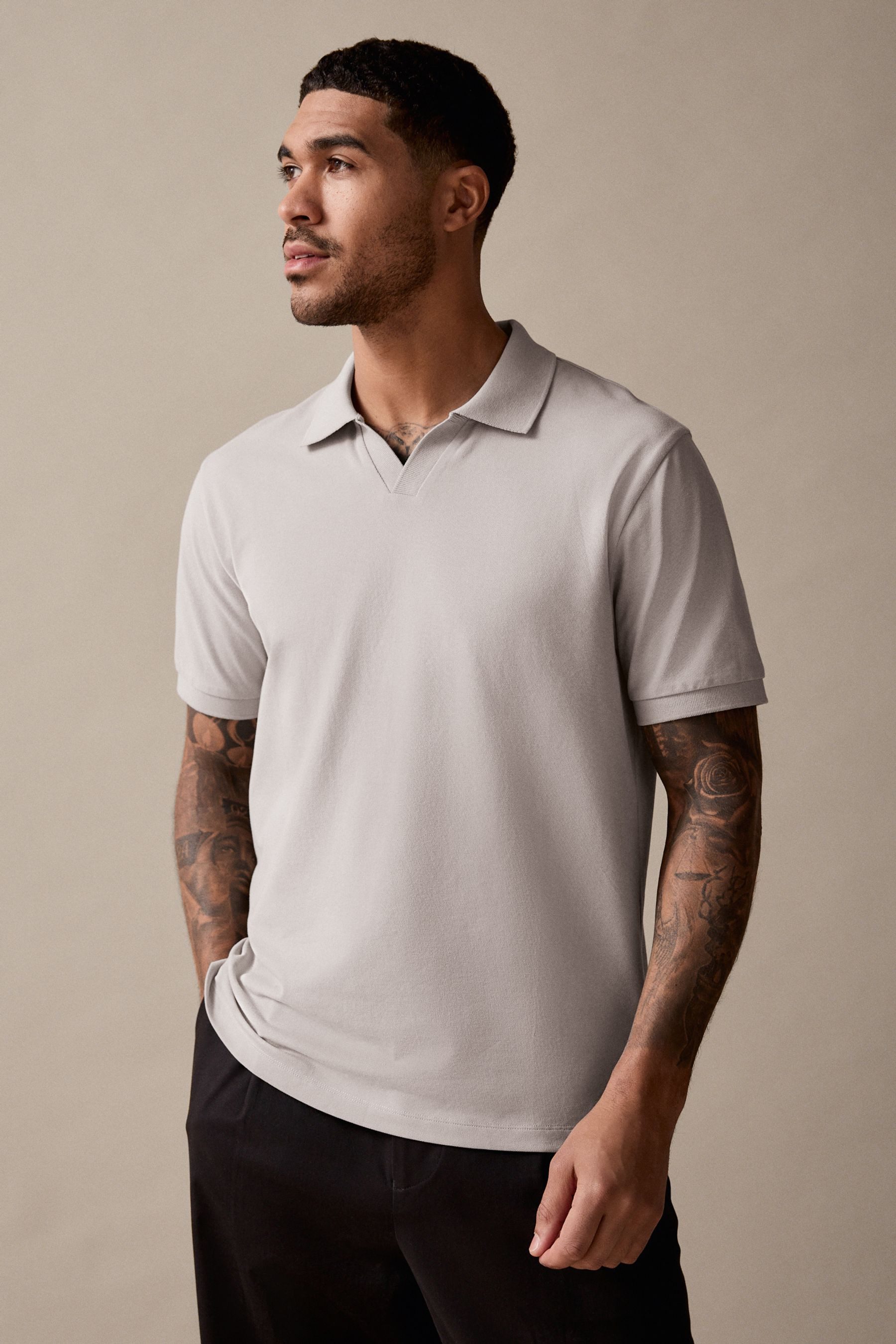 Next Poloshirt Piqué-Polo-Shirt mit Reverskragen (1-tlg)