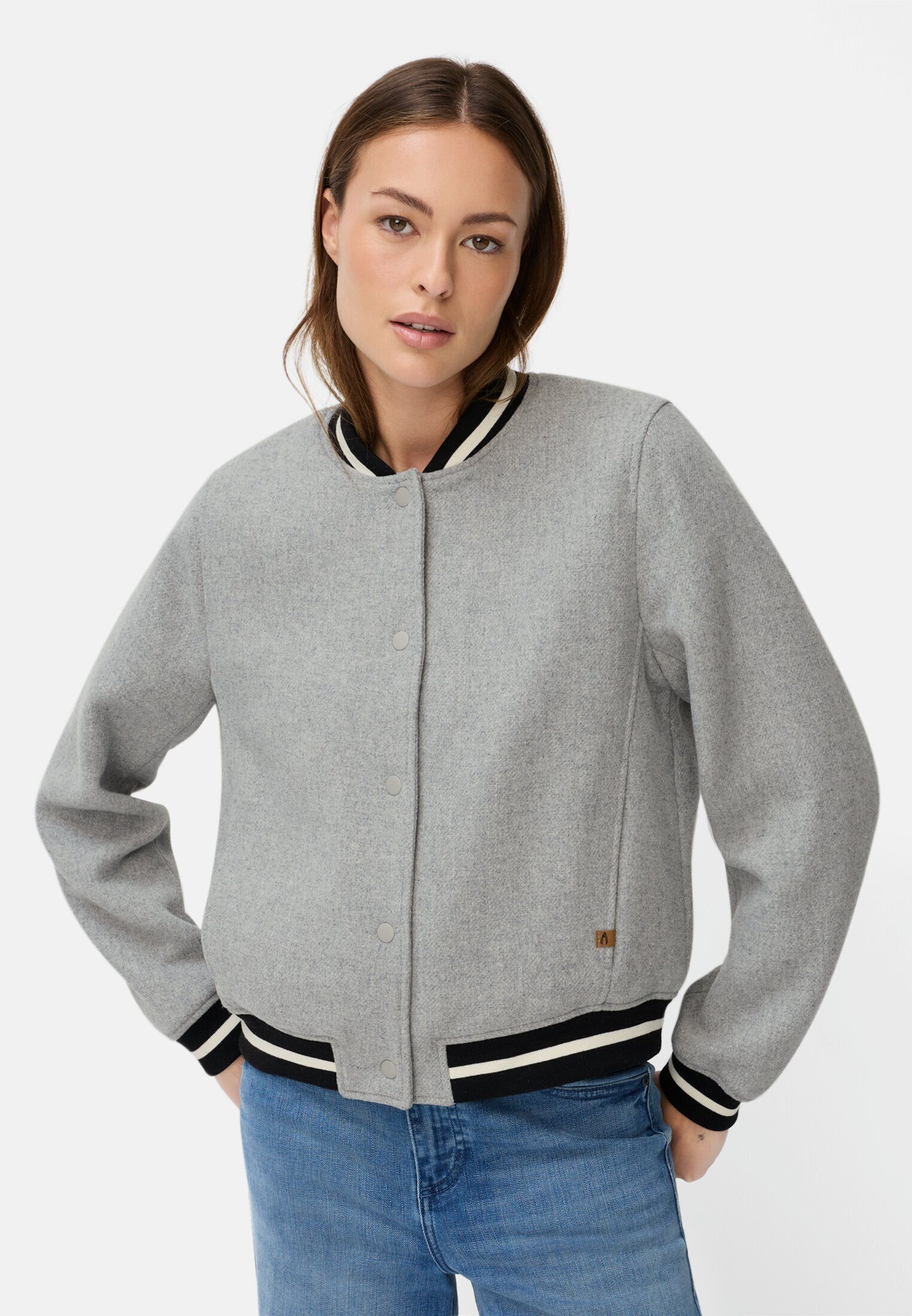 camel active Kurzjacke Indoor Jacke mit Taschen Langarm