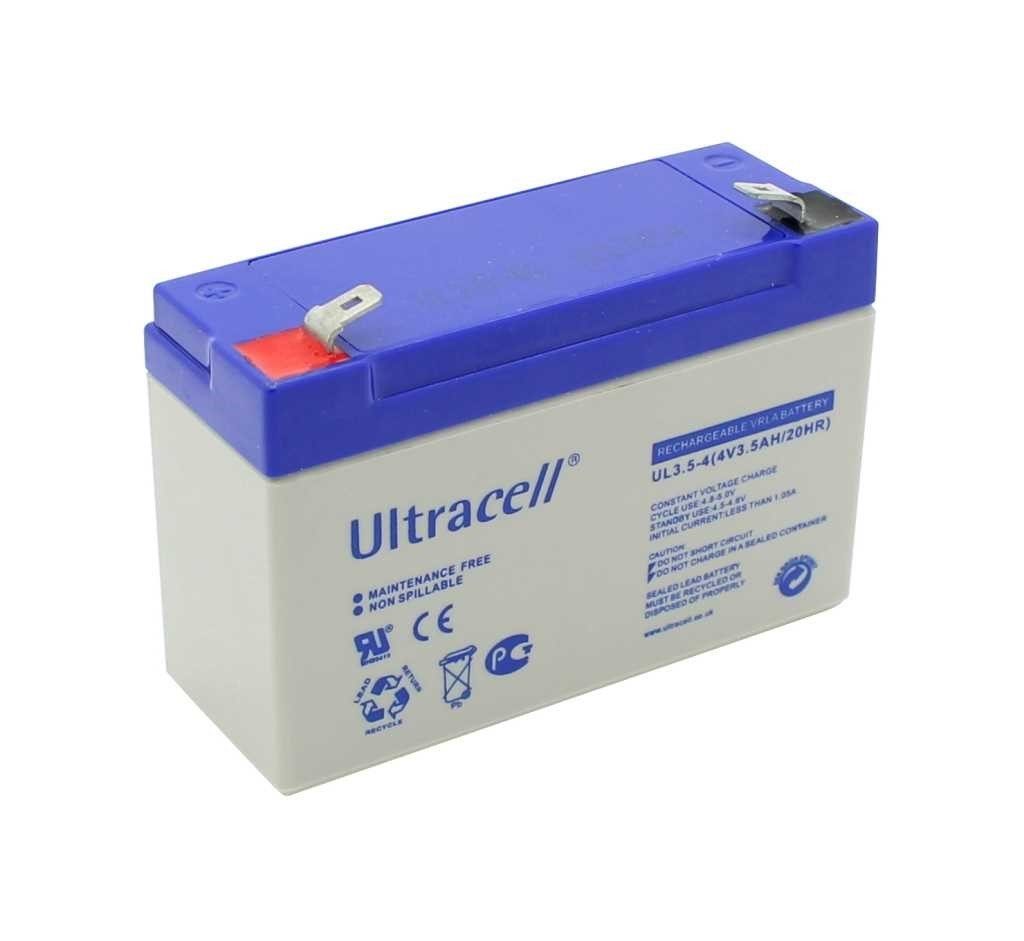 UltraLife Ultracell UL3.5-4 4 Volt A504/ Sonnenschein mAh Akku (4,0 V) für 3500 passend Akku 3500mAh