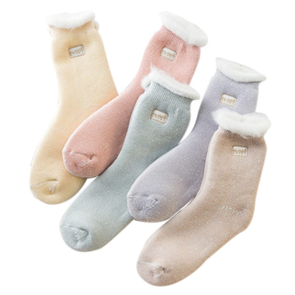 Coonoor Thermosocken Damen Thermosocken Kuschelsocken Winter Warme Dicke Sü günstig online kaufen