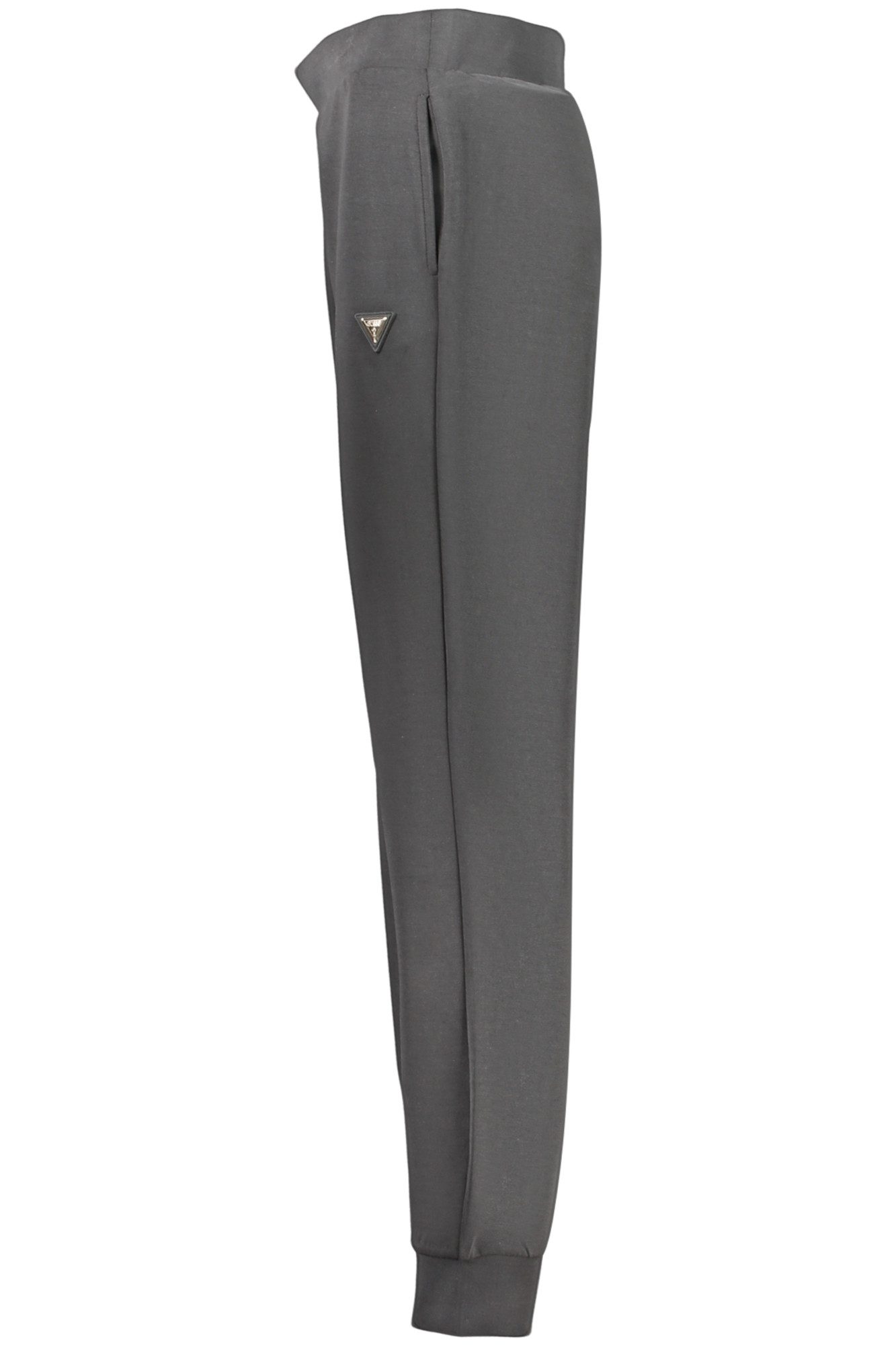 GUESS JEANS 5-Pocket-Hose Damenhose Schwarz mit elastischem Bund & Applikation - Modetrend 2023