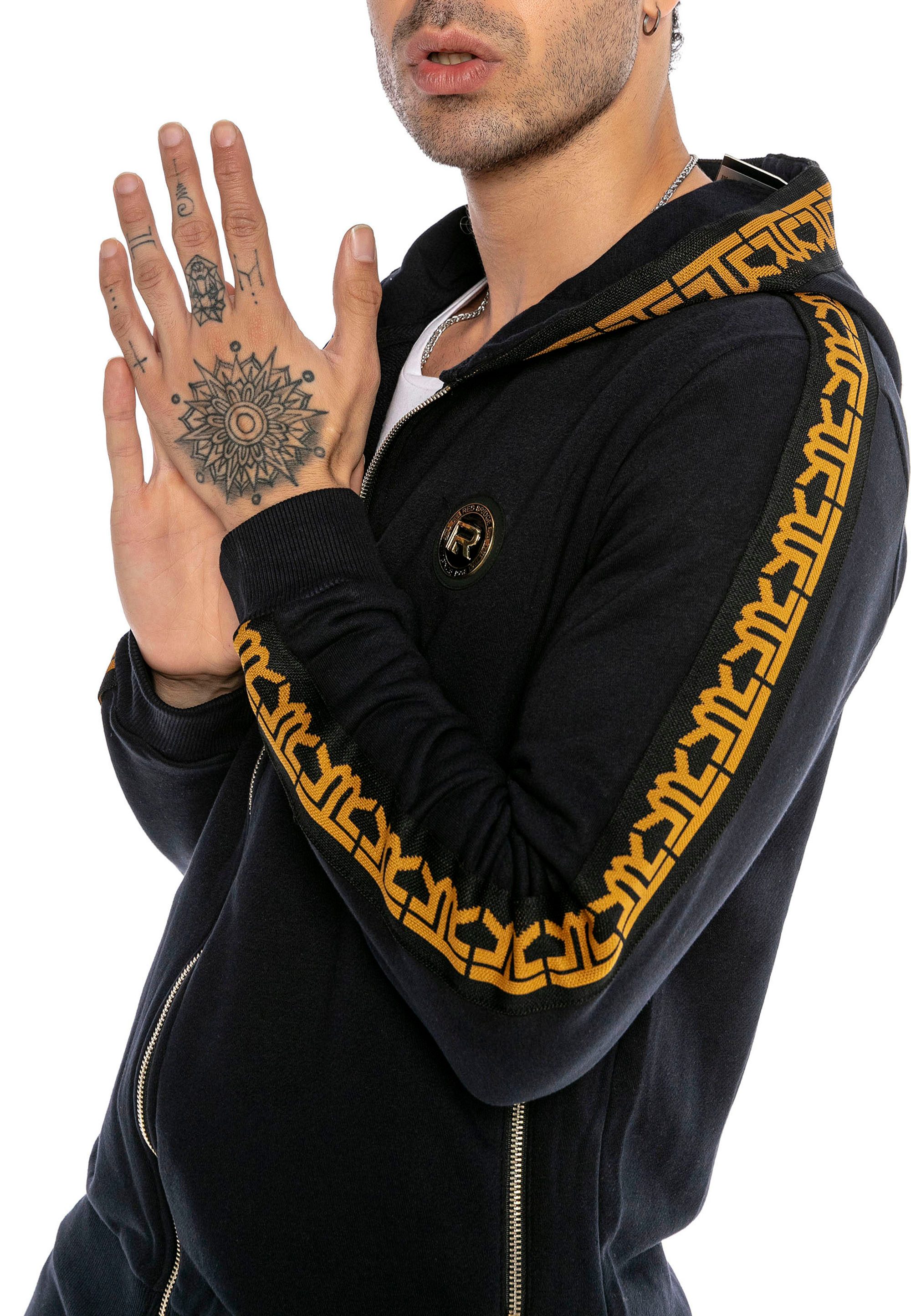 RedBridge Kapuzensweatjacke Herren Kapuzenpullover mit Reißverschluss günstig online kaufen