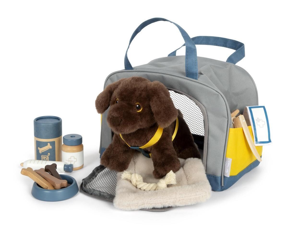 Small Foot Lernspielzeug Hund mit Tasche und Pflege-Set 12600 günstig online kaufen
